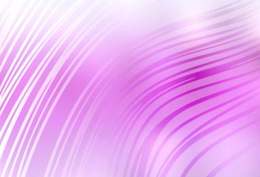 Açık pembe çizgili vektör düzeni. Kavisli çizgilerden oluşan parlak bir illüstrasyon. Marka kitabı için şık bir desen.