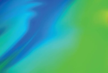 Açık mavi, yeşil vektör soyut bulanık yerleşim. Soyut ve gradyan renkte renkli çizimler. Marka kitabınız için yeni biçim tasarımı.