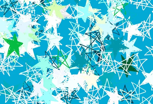 Diseño Vectorial Gris Claro Con Estrellas Brillantes Ilustración Abstracta Brillante — Vector de stock