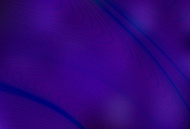 Eğri çizgileri olan koyu mor bir vektör şablonu. Kavisli çizgilerden oluşan parlak bir illüstrasyon. Web siteniz için soyut tasarım.