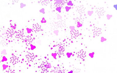 Soyut biçimlerde açık pembe vektör dokusu. Soyut gradyan şekilli basit renkli çizimler. Web siteniz için basit tasarım.