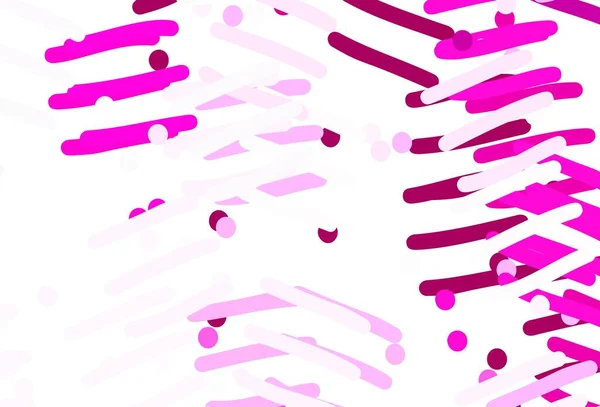 Hellrosa Vektorhintergrund Mit Gestreiften Streifen Bunt Leuchtende Illustration Mit Linien — Stockvektor