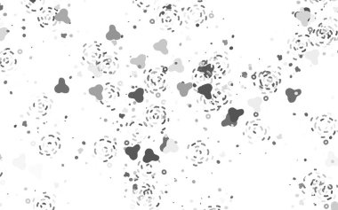 Soyut biçimlerde açık gri vektör dokusu. Rastgele şekillerle soyut tarzda dekoratif tasarım. Kartvizitiniz için modern tasarım.