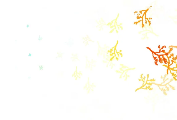 Light Multicolor Διάνυσμα Doodle Φόντο Sakura Πολύχρωμη Απεικόνιση Στυλ Doodle — Διανυσματικό Αρχείο