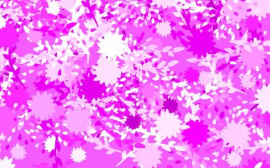 Açık renkli vektör karalama desenli çiçekler, güller. Beyaz arka planda gradyanı olan çiçekler. İş tasarımınız için yepyeni bir tarz.