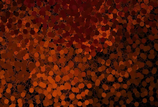 Темно Красный Векторный Фон Пузырями Красивая Цветная Иллюстрация Размытыми Кругами — стоковый вектор