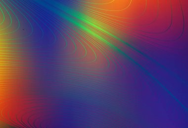 Lacivert, kıvrımlı çizgileri olan kırmızı vektör dokusu. Eğilimli soyut bir çizim. Fikirlerin için bir örnek..