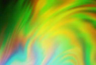 Açık yeşil, sarı vektör bulanık parlak soyut doku. Parlak renkli bir illüstrasyon. İşiniz için yepyeni bir tasarım..