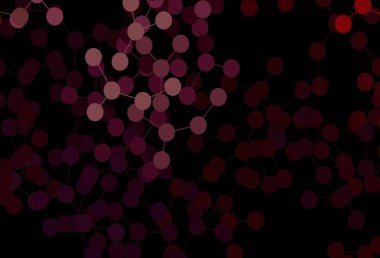 Koyu mor, pembe vektör arkaplan ve yapay zeka formları. Yapay zekanın bağlantı ve noktalarıyla soyut illüstrasyon. Bilim için desen, geleceksel tasarımlar..