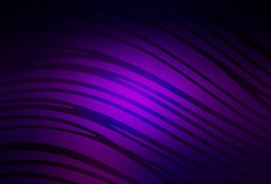 Eğri çizgileri olan koyu mor vektör dokusu. Çağdaş gradyan soyut çizgileri olan çizimler. Web siteniz için soyut tasarım.