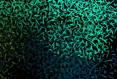 Parlak çizgili koyu yeşil vektör arkaplan. Renkli çubuklarla, soyut çizimler. Reklamlar, posterler, afişler için desen.