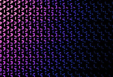 Koyu pembe, keskin çizgileri olan mavi vektör deseni. Bulanık arkaplanda gradyanı olan çizgiler. Meşgul web siteleriniz için şablon.