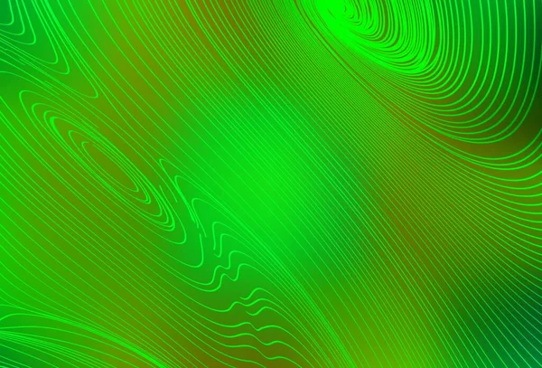 Açık yeşil, bükülmüş çizgileri olan sarı vektör şablonu. Çağdaş gradyan soyut çizgileri olan çizimler. Web siteniz için soyut tasarım.