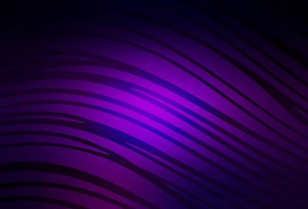 Texture Vectorielle Violet Foncé Avec Des Lignes Courbées Illustration Abstraite — Image vectorielle