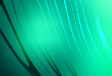 Bükülmüş çizgileri olan açık yeşil vektör dokusu. Basit eğri biçiminde parlak renkli bir illüstrasyon. Markan için yeni kompozisyon.