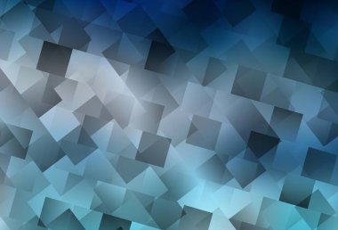 Eşkenar dörtgenli hafif BLUE vektör şablonu. Dikdörtgenli soyut gradyan çizimi. Reklamınız, posteriniz, afişiniz için en iyi tasarım.