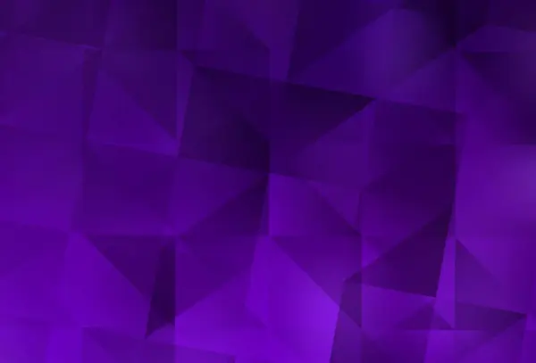Dark Purple Patrón Triángulos Gradiente Vectorial Rosa Ilustración Abstracta Poligonal — Vector de stock