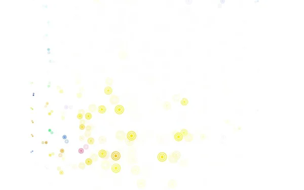 Hellgrünes Gelbes Vektormuster Mit Kugeln Moderne Abstrakte Illustration Mit Bunten — Stockvektor