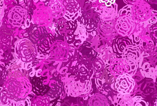 Fond Vectoriel Rose Clair Avec Des Formes Memphis Illustration Colorée — Image vectorielle