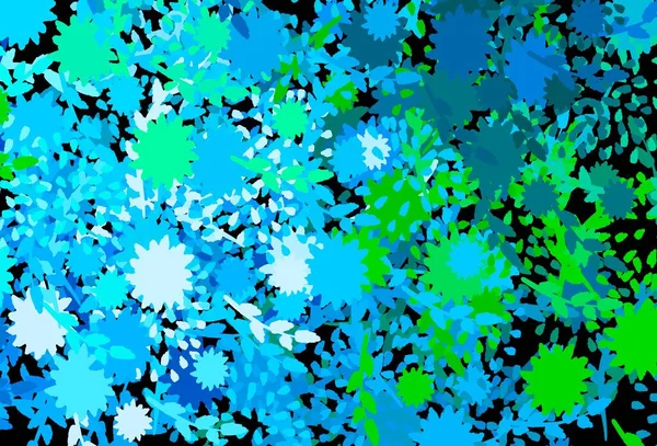 Темно Синий Зеленый Вектор Искушают Хаотичными Цветами Современная Абстрактная Иллюстрация — стоковый вектор