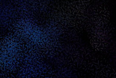 Düz çizgili koyu mavi vektör arkaplan. Renkli çubuklarla, soyut çizimler. Reklamınız, posteriniz, afişiniz için en iyi tasarım.