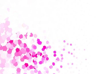 Soyut şekilli açık pembe vektör arkaplanı. Soyut gradyan şekilli basit renkli çizimler. Kartvizitiniz için modern tasarım.