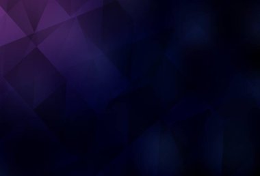 Koyu mor, pembe vektör eğimli üçgenler. Çokgen soyut çizim ve gradyan. Web siteniz için yeni bir doku.