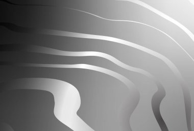 Çizgileri olan açık gri vektör arkaplanı. Soyut ve gradyan renkte renkli çizimler. Marka kitabı için şık bir desen.