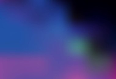 Koyu pembe, mavi vektör bulanık arkaplan. Soyut ve gradyan renkte renkli çizimler. İşiniz için yepyeni bir tasarım..