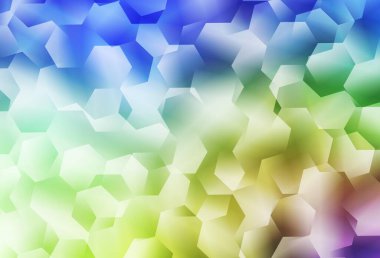 Işık çok renkli vektör mozaik şablonu. Üçgenli parlak renkli çizimler. Cep telefonunun arka planının şablonu.