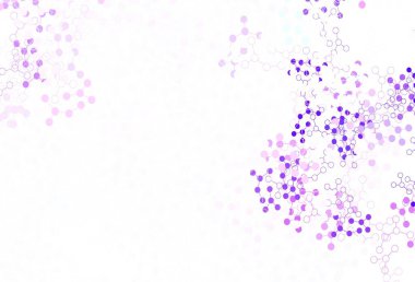 Açık Pembe, yapay zeka ağlı yeşil vektör deseni. Parlak renkli bir illüstrasyon ve yapay zekanın gerçek yapısı. Poster ve teknoloji sembolü.