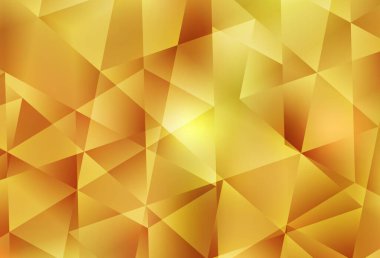 Koyu sarı vektör düşük polimerli doku. Üçgenli renkli soyut çizimler. Broşürünüz için yepyeni bir tasarım..