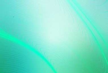 Bükülmüş çizgileri olan açık yeşil vektör arkaplanı. Değişken çizgileri olan renkli geometrik örnek. Reklamınız için yepyeni tasarım..