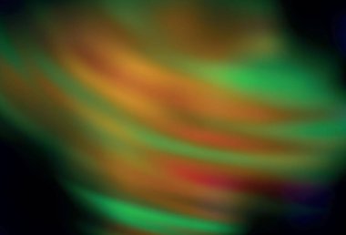 Koyu yeşil, sarı vektör soyut parlak şablonu bulanıklaştırdı. Gradyan tasarımlı, soyut, ışıltılı çizimler. İşiniz için yepyeni bir tasarım..