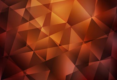 Açık kırmızı vektör üçgen arkaplan parlıyor. Origami stilinde gradyan ile yaratıcı geometrik illüstrasyon. İş tasarımınız için yepyeni bir tarz.