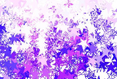 Gökyüzü yıldızlı açık sarı vektör şablonu. Yıldızlı parlak renkli illüstrasyon. Reklamınız, posteriniz, afişiniz için en iyi tasarım.