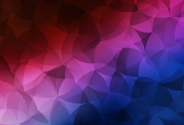 Koyu mavi, kırmızı vektör soyut çokgen desen. Üçgenlerden oluşan parlayan çokgen çizimler. Cep telefonunun arka planının şablonu.