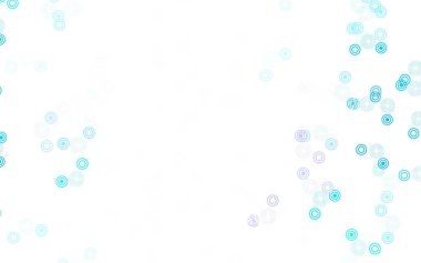 Açık mavi, diskli kırmızı vektör dokusu. Bulanık yağmur damlaları olan soyut bir çizim. Reklamlar, broşürler için desen.