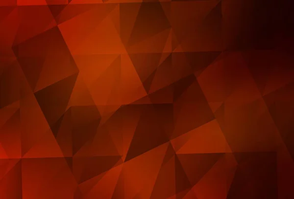 Светло Красный Вектор Сияющий Треугольный Фон Красочная Абстрактная Иллюстрация Треугольниками — стоковый вектор