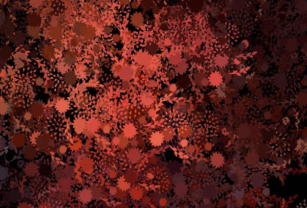 Шаблон Темно Красного Вектора Хаотичными Формами Декоративный Дизайн Абстрактном Стиле — стоковый вектор