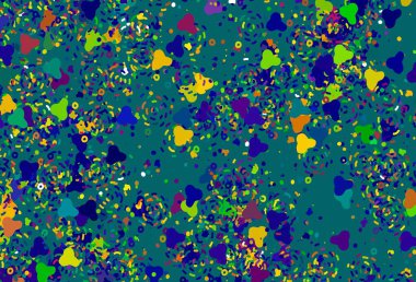 Soyut şekilli ışık çok renkli vektör arkaplanı. Soyut tarzda rengarenk gradyan şekilleri olan bir resim. Kartvizitiniz için modern tasarım.