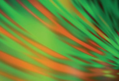 Açık yeşil, sarı vektör renkli bulanık arkaplan. Görüntü stili ve gradyanı olan yeni renkli çizimler. İşiniz için en iyi bulanık tasarım..