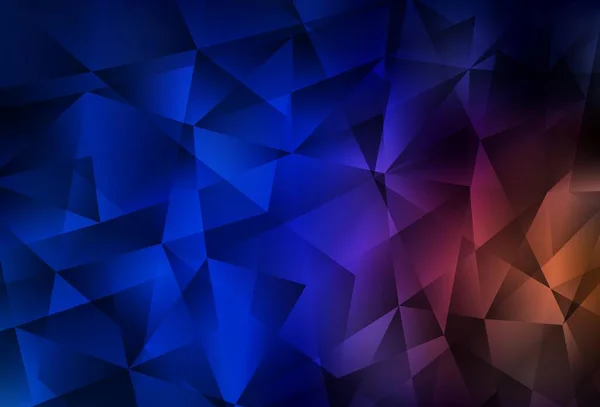 Темно Синий Красный Сияющий Треугольник Красочная Абстрактная Иллюстрация Треугольниками Совершенно — стоковый вектор