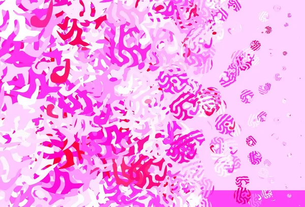 Modèle Vectoriel Rose Clair Avec Des Formes Chaotiques Design Décoratif — Image vectorielle