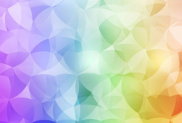 Licht Multicolor Vector Gradiënt Driehoeken Template Glitter Abstracte Illustratie Met — Stockvector