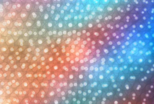 Açık mavi, baloncuklu sarı vektör arkaplan. Renkli su damlaları olan modern soyut çizimler. Fütürist reklamlar ve kitapçıklar için şablon.