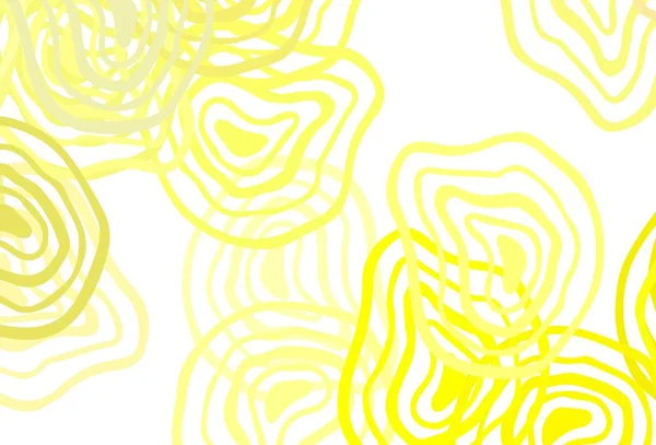 Luz Fundo Vetor Amarelo Com Linhas Dobradas Ilustração Colorida Estilo — Vetor de Stock