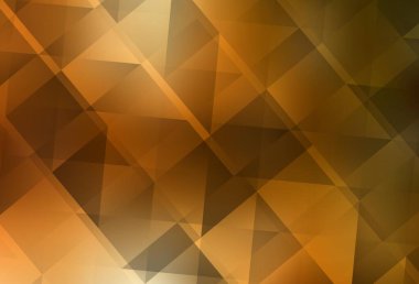 Light Orange vektör üçgeni mozaik arkaplan. Çokgen biçiminde, gradyan ile renkli çizimler. Web siteniz için çokgen tasarım.