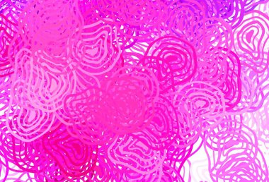 Soyut şekilli açık pembe vektör arkaplanı. Soyut tarzda rengarenk gradyan şekilleri olan bir resim. Bir cep telefonu için arka plan.