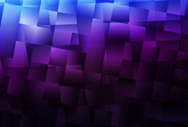 Koyu pembe, eşkenar dörtgenli mavi vektör arkaplan. Dikdörtgenleri ve kareleri olan güzel bir çizim. Reklamlar için desen.